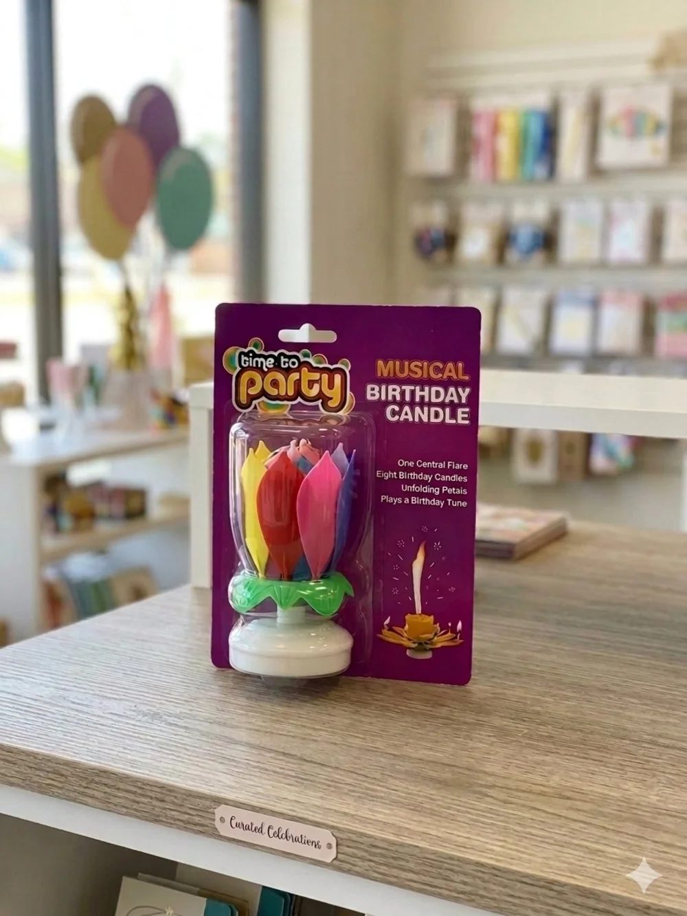 Musical Birthday Candle - Multicolor